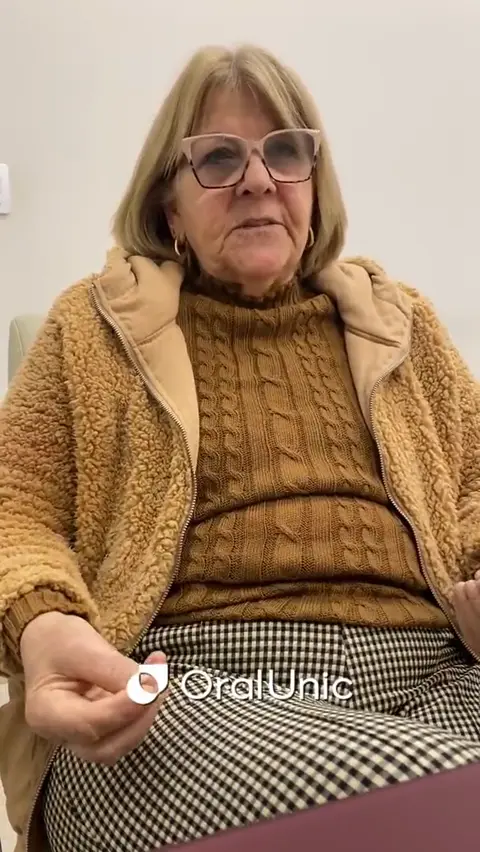 Maria do Carmo, paciente da Oral Unic Pelotas