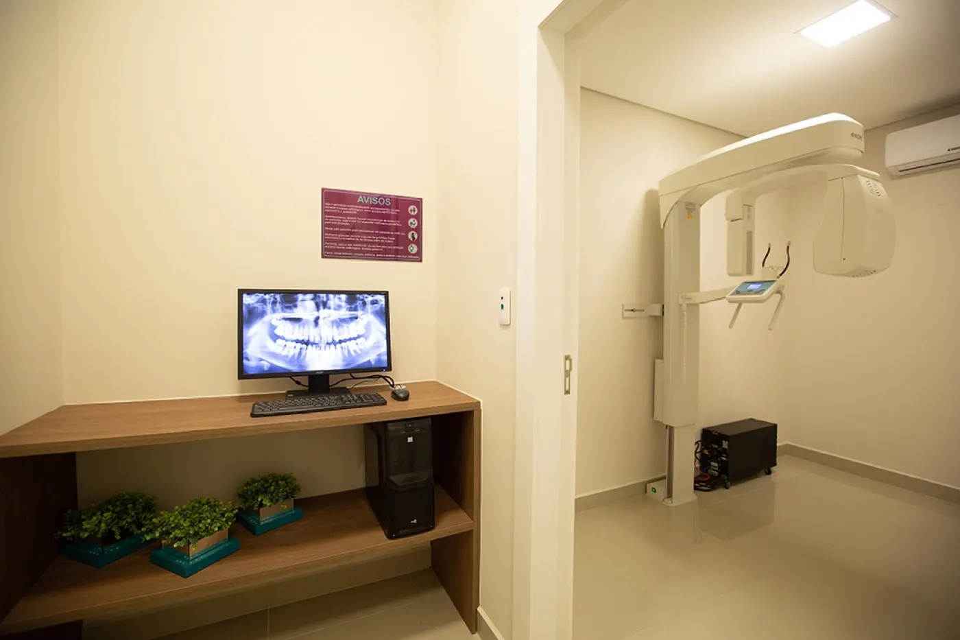 Sala de radiografia panorâmica